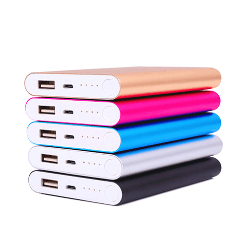 Metal Power Bank ultra-thin portable mobile phone charging 10000 mah mobile po