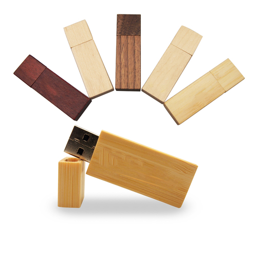 rectangle wooden bamboo 5 color usb flash drive